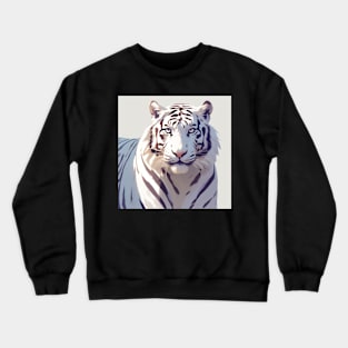 Beautiful White Tiger Crewneck Sweatshirt